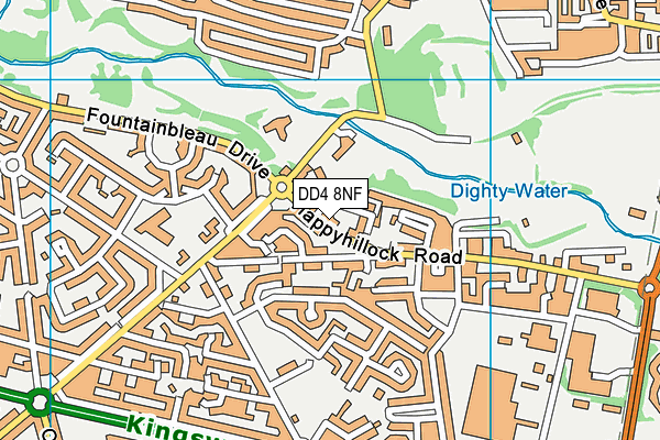 DD4 8NF map - OS VectorMap District (Ordnance Survey)