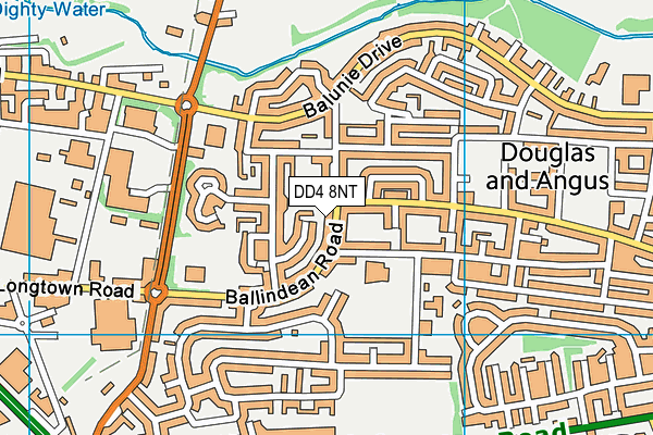 DD4 8NT map - OS VectorMap District (Ordnance Survey)