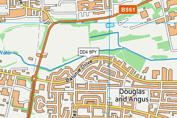 DD4 8PY map - OS VectorMap District (Ordnance Survey)