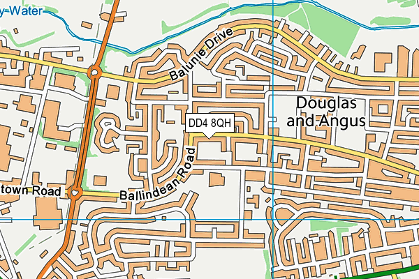 DD4 8QH map - OS VectorMap District (Ordnance Survey)