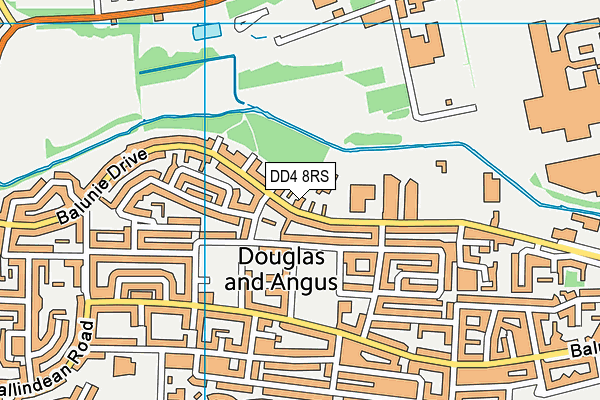 DD4 8RS map - OS VectorMap District (Ordnance Survey)