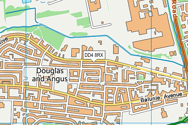 DD4 8RX map - OS VectorMap District (Ordnance Survey)