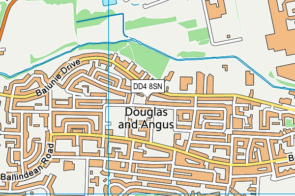 DD4 8SN map - OS VectorMap District (Ordnance Survey)