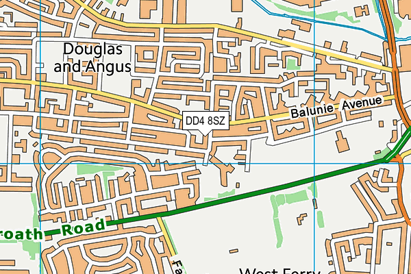 DD4 8SZ map - OS VectorMap District (Ordnance Survey)