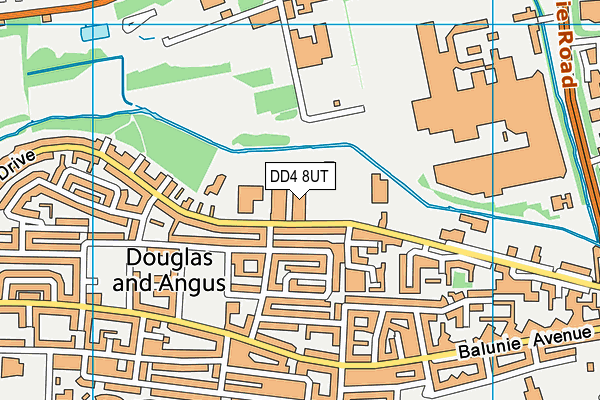 DD4 8UT map - OS VectorMap District (Ordnance Survey)