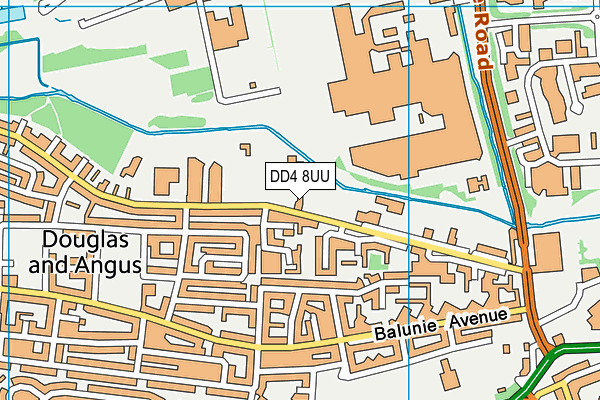 DD4 8UU map - OS VectorMap District (Ordnance Survey)