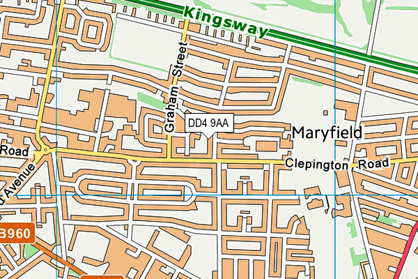 DD4 9AA map - OS VectorMap District (Ordnance Survey)