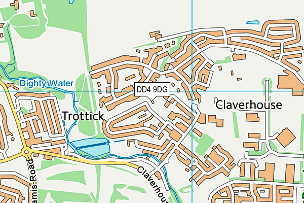 DD4 9DG map - OS VectorMap District (Ordnance Survey)