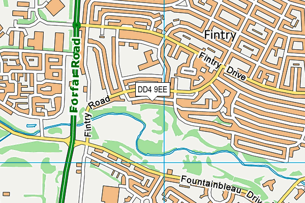 DD4 9EE map - OS VectorMap District (Ordnance Survey)
