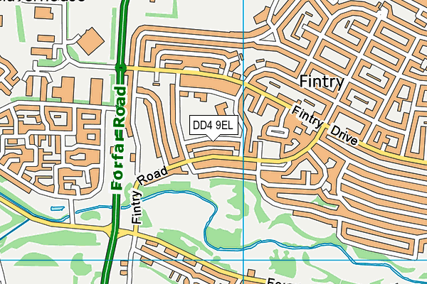 DD4 9EL map - OS VectorMap District (Ordnance Survey)