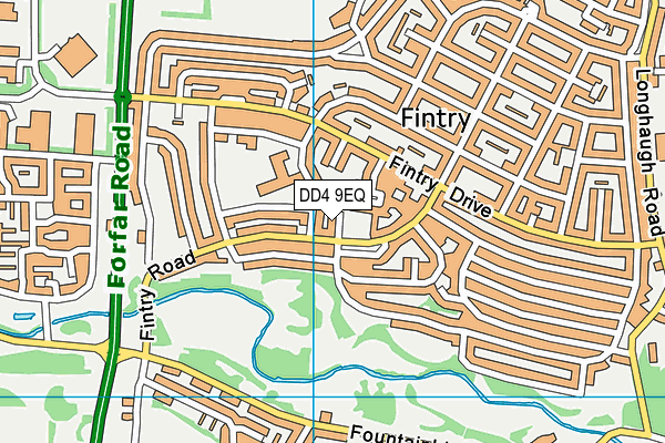 DD4 9EQ map - OS VectorMap District (Ordnance Survey)