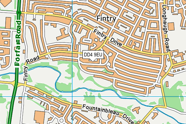 DD4 9EU map - OS VectorMap District (Ordnance Survey)