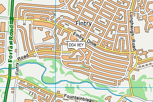 DD4 9EY map - OS VectorMap District (Ordnance Survey)