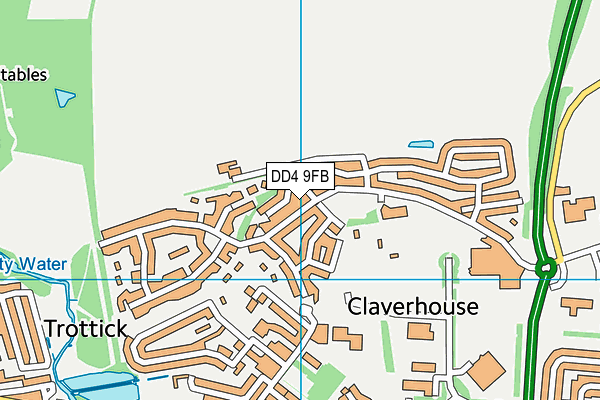 DD4 9FB map - OS VectorMap District (Ordnance Survey)