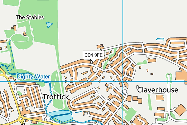 DD4 9FE map - OS VectorMap District (Ordnance Survey)