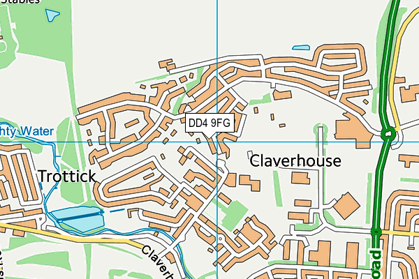 DD4 9FG map - OS VectorMap District (Ordnance Survey)