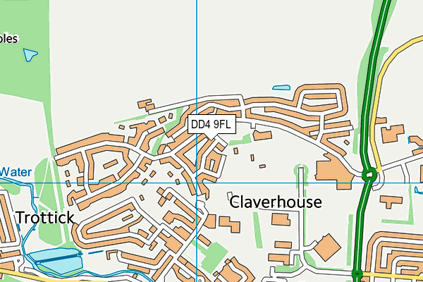 DD4 9FL map - OS VectorMap District (Ordnance Survey)