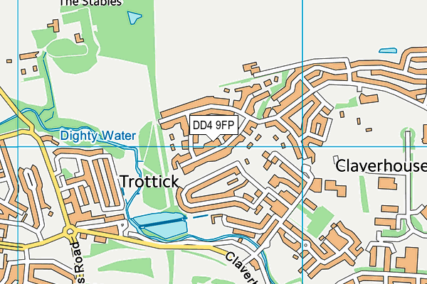 DD4 9FP map - OS VectorMap District (Ordnance Survey)