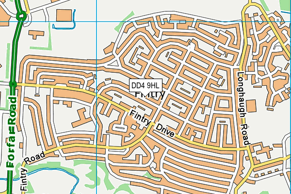 DD4 9HL map - OS VectorMap District (Ordnance Survey)
