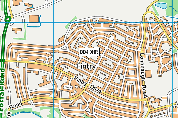 DD4 9HR map - OS VectorMap District (Ordnance Survey)