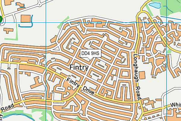 DD4 9HS map - OS VectorMap District (Ordnance Survey)