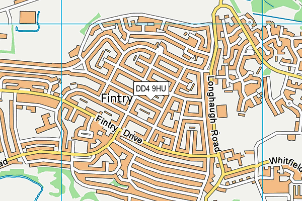 DD4 9HU map - OS VectorMap District (Ordnance Survey)