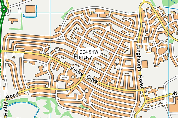 DD4 9HW map - OS VectorMap District (Ordnance Survey)