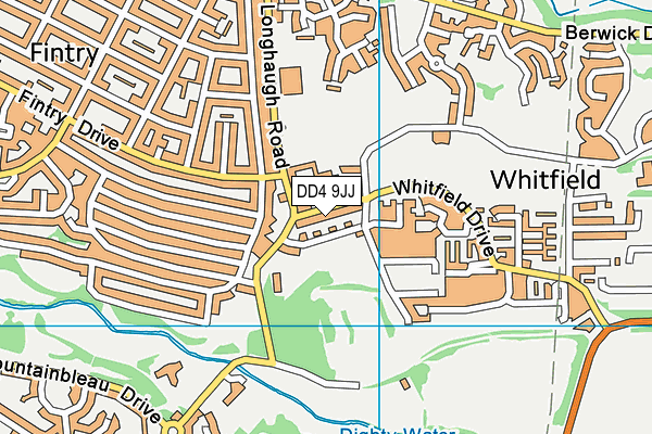 DD4 9JJ map - OS VectorMap District (Ordnance Survey)