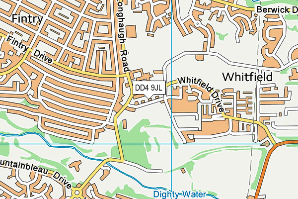 DD4 9JL map - OS VectorMap District (Ordnance Survey)