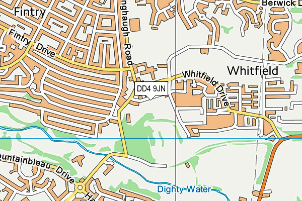 DD4 9JN map - OS VectorMap District (Ordnance Survey)