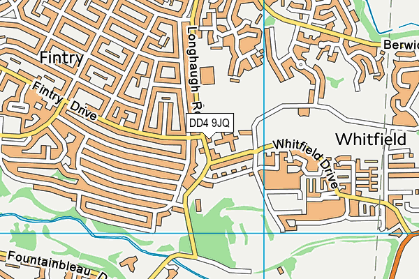 DD4 9JQ map - OS VectorMap District (Ordnance Survey)