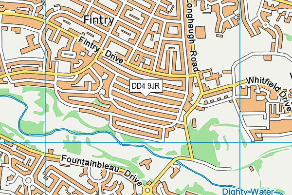 DD4 9JR map - OS VectorMap District (Ordnance Survey)