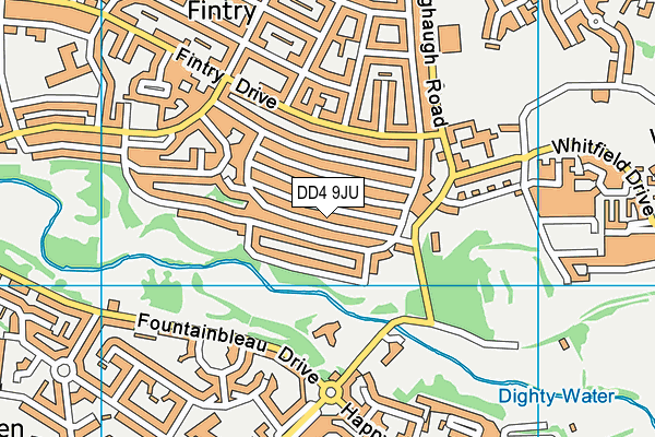 DD4 9JU map - OS VectorMap District (Ordnance Survey)