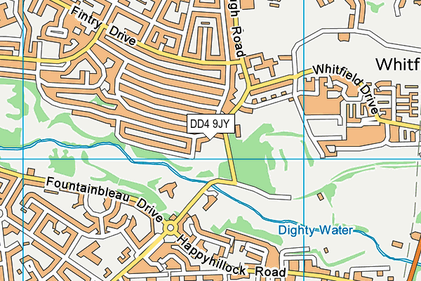 DD4 9JY map - OS VectorMap District (Ordnance Survey)