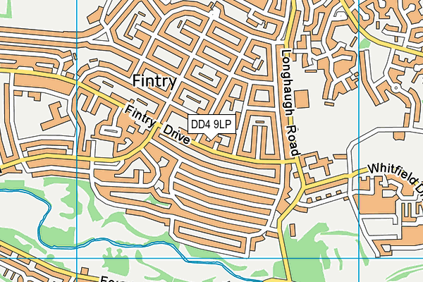 DD4 9LP map - OS VectorMap District (Ordnance Survey)