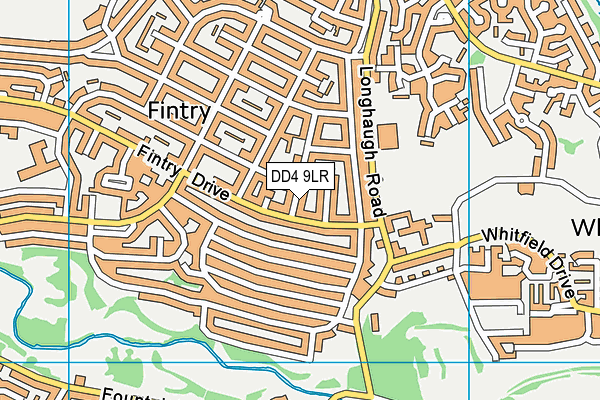 DD4 9LR map - OS VectorMap District (Ordnance Survey)