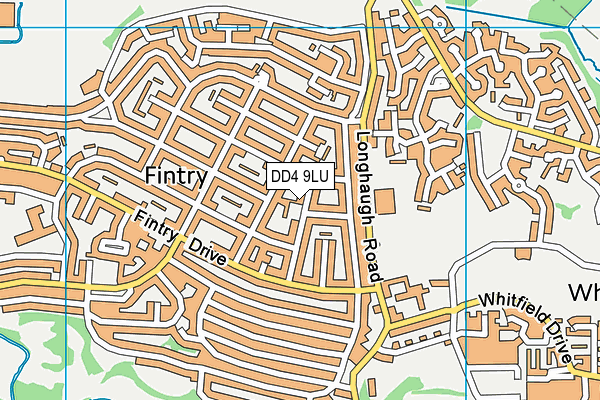 DD4 9LU map - OS VectorMap District (Ordnance Survey)