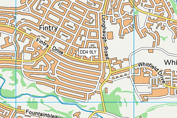 DD4 9LY map - OS VectorMap District (Ordnance Survey)