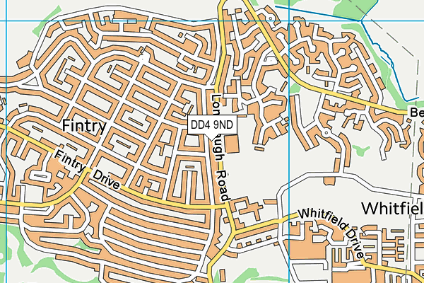 DD4 9ND map - OS VectorMap District (Ordnance Survey)