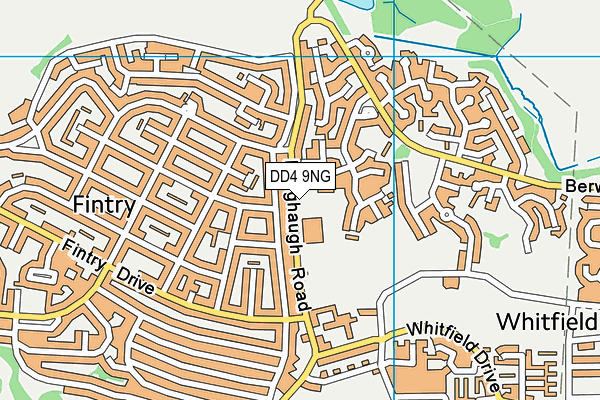 DD4 9NG map - OS VectorMap District (Ordnance Survey)
