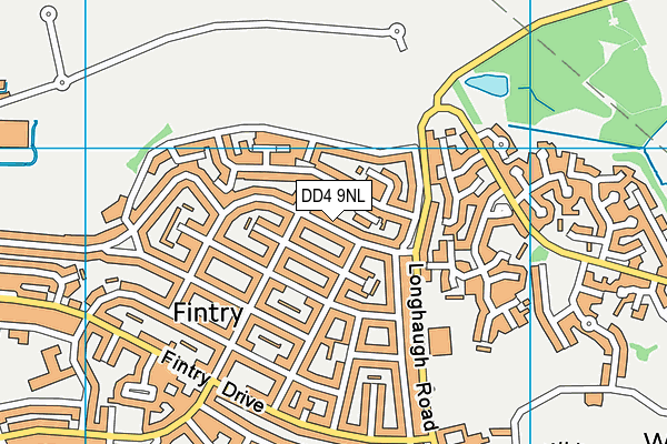 DD4 9NL map - OS VectorMap District (Ordnance Survey)