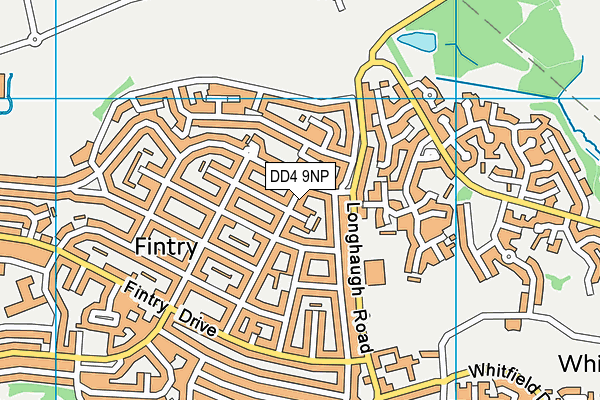 DD4 9NP map - OS VectorMap District (Ordnance Survey)