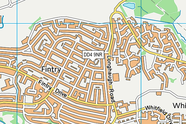 DD4 9NR map - OS VectorMap District (Ordnance Survey)