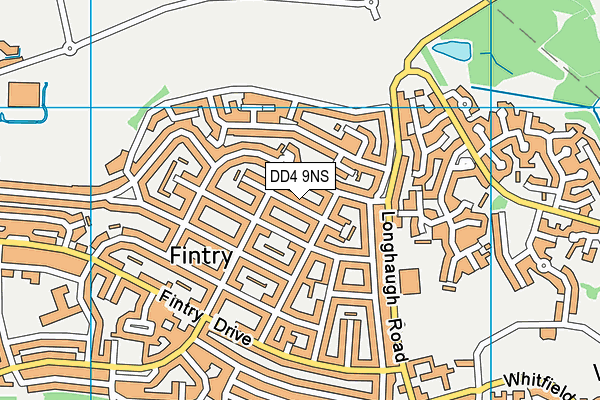 DD4 9NS map - OS VectorMap District (Ordnance Survey)