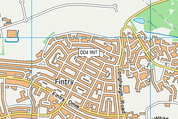 DD4 9NT map - OS VectorMap District (Ordnance Survey)