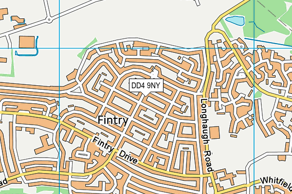 DD4 9NY map - OS VectorMap District (Ordnance Survey)