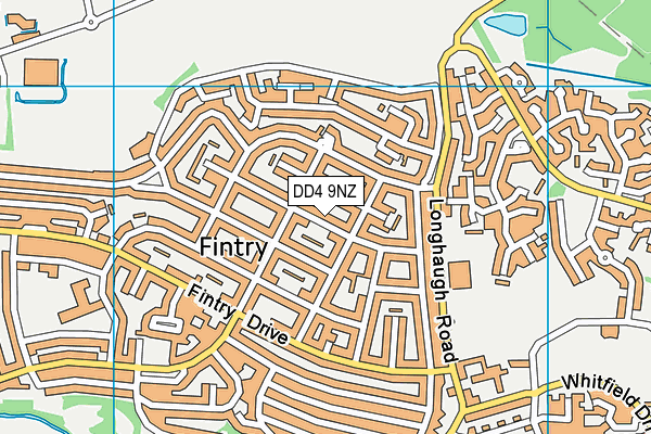 DD4 9NZ map - OS VectorMap District (Ordnance Survey)