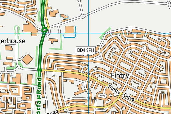 DD4 9PH map - OS VectorMap District (Ordnance Survey)