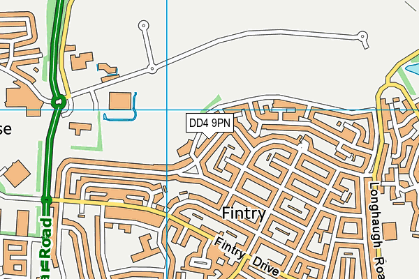 DD4 9PN map - OS VectorMap District (Ordnance Survey)