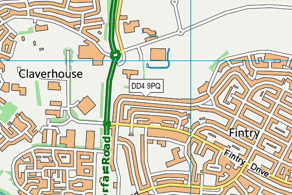 DD4 9PQ map - OS VectorMap District (Ordnance Survey)